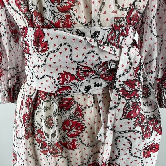 NWT The Vampire's Wife The Guardian Meadow Rose Print Poplin Maxi Dress US12 - Picture 12 of 16